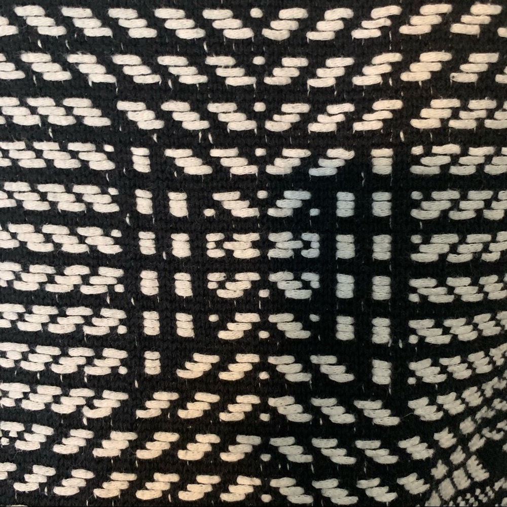 H&M Woven Sweater B&W Blazer Jacket 100% Cotton - Picture 9 of 10